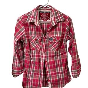 Superdry Plaid Button Down Shirt